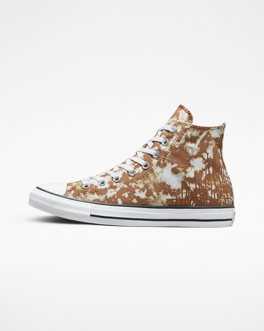 Tenisky Vysoke Converse Chuck Taylor All Star Dip Dye Panske Hnede Biele Čierne | SK 11AXLH6